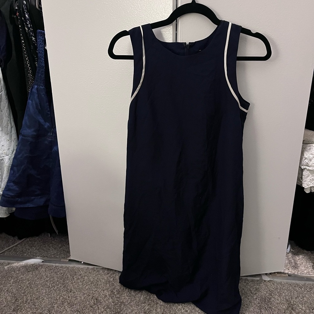 Banana Republic Navy Blue Sleeveless Dress